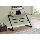 Monarch Specialties - 7373 Bureau 48 po L - Taupe Fonce/Metal Noir-Plateau spacieux pour ordinateur, papeterie, lampe et tous vos instruments essentiels de travail