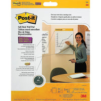 Post-it® – Tablettes murales autocollantes recyclées, 20 x 23 po, paq./2-Aucun ruban ni épingle nécessaire