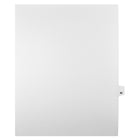 Markmaker - Intercalaires imprimes Legal, Blanc, 1/25th coupe, format lettre, sans trous, 25 tabs/PQT, 5 PQT/Boite, Numero 92-Intercalaires imprimes Legal