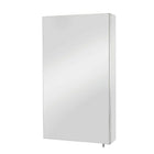 Armoire à pharmacie avec miroir, acier inoxydable poli-Porte en miroir