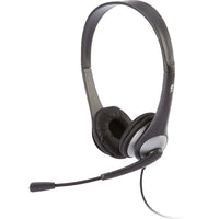 Cyber Acoustics - Casque d'écoute stéréo AC-204 avec microphone-Casque d'écoute stéréo, suppression de bruit, à porter sur la tête