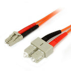 StarTech  Câble de raccordement à fibre optique 62,5/125 duplex multimode LC, SC, 1 m-Peut maximiser l’utilisation du conduit de câblage tout en minimisant les problèmes d’installation