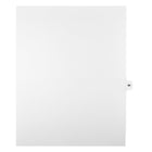 Markmaker - Intercalaires imprimes Legal, Blanc, 1/15th coupe, format lettre, sans trous, 25 tabs/PQT, 5 PQT/Boite, Numero 69-Intercalaires imprimes Legal