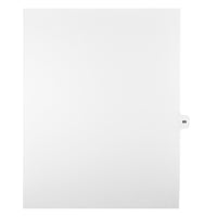 Markmaker - Intercalaires imprimes Legal, Blanc, 1/15th coupe, format lettre, sans trous, 25 tabs/PQT, 5 PQT/Boite, Numero 69-Intercalaires imprimes Legal