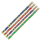 Crayons de motivation Musgrave School is Cool, couleurs assorties-Crayons ronds en bois, qualité #2