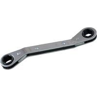 Gray Tools – Clé polygonale coudée à cliquet 25 degrés, 15 x 17mm 12 pans, fini miroir chromé-Taille : 15 x 17 mm
