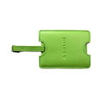 Designer Ashlin  Étiquette d'identification de sécurité de sac de Seattle  Cuir de vachette grainé  Vert lime-Courroie réglable