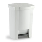 Poubelle à pédale, blanc, 19 L-Poubelles à pédale
