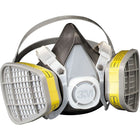 3M - Respirateur Sans Entretien Contre Les Vapeurs & Les Gaz, Thermoplastique/Élastomère, Moyen, paquet de 3-Matériau du masque Élastomère