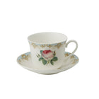 Roy Kirkham – Ensemble de 2 tasses et soucoupes pour déjeuner, modèle Roses antiques-Ensemble de deux tasses et soucoupes Anne pour déjeuner en fine porcelaine à la cendre d’os, modèle Rose antique Parfaites pour une généreuse boisson chaude à n’importe quel moment de la journée. Doté d’un motif de rose avec une bordure or et un bleu pastel rétro Capacité : 450 ml. Fabriqué en Angleterre par Roy Kirkham