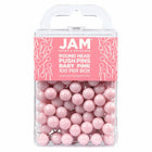 JAM PAPER - punaises colorees, punaises carte à tête ronde, rose pastel pastel, paquet de 100-Punaises en plastique
