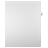 Markmaker - Intercalaires imprimes Legal, Blanc, 1/25th coupe, format lettre, sans trous, 25 tabs/PQT, 5 PQT/Boite, Numero 32-Intercalaires imprimes Legal