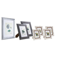 Kiera Grace – Ensemble KG Farmhouse pour gallerie d'art, ensemble de 7-4 cadres Raymond (5 x 7 po avec passe-partout pour 4 x 6 po), gris fatigué, rebord biseauté