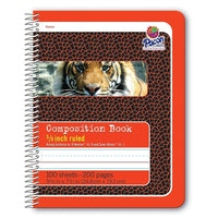 Livre De Composition Pacon Spiral Bound 5/8 po. A Statué Rouge/Tigre, Paquet de 6 (PAC2432)-Parfait pour la prise de notes interactive.