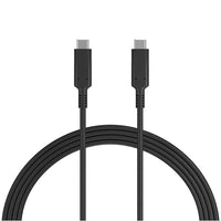 NXT Technologies - Câble USB-C de 3 pi 100W 10 Gbps, noir-Câble USB-C noir réversible offrant une connexion sans tracas