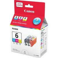 Canon - Réservoirs d'encre BCI-6 couleur, paquet économique (4706A016)-Une cartouche de chaque couleur BCI-6 : cyan, magenta et jaune
