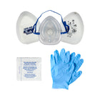 Masque compact RPR, prise d’O2, étui, gants, lingettes-Léger, réutilisable, le masque facial est fabriqué à partir de matières thermoplastiques de propriétés médicales