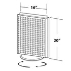 Azar Displays – Présentoir de comptoir à panneaux perforés, 20 x 16 po, violet translucide (700500-PUR)-Violet translucide