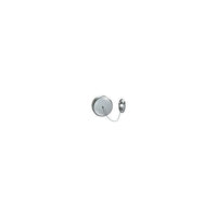 ASI – Fil pour vêtements, 6 pi-L'unité en acier inoxydable poli possède une corde en vinyle de 6 pi (1829 mm) actionnée par ressort avec un bouton en vinyle blanc et un écrou de blocage pour garder le fil tendu
