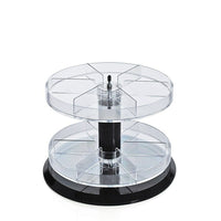 Azar Displays – Présentoir acrylique de comptoir 2 niveaux avec séparateur (226020)-Fabriqué en acrylique