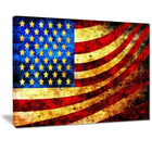 Designart – Drapeau Que Dieu bénisse l’Amérique, imprimée sur toile (PT3017-20X40)-Impression