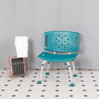 Flash Furniture Chaise De Bain Et Douche Réglable série HERCULES-dossier Extra Large-Teal(DCHY3501LTL)-Désinfecter avec un nettoyant à base d'eau