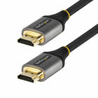 StarTech - Câble HDMI 2.1 8K haute vitesse de 12 pi - Noir/Gris-Connecteurs: 1 x HDMI 2.1 19 broches (connecteur A), 1 x HDMI 2.1 19 broches (connecteur B)