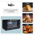Total Chef - Fou grille-Pain à 4 tranches-Minuterie de 30 minutes avec arrêt automatique