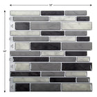 CTG Brands Multi Square Tile, 10" x 10", Grey, 6 Pack-Bricolage facile: il suffit de décoller la pellicule arrière et de coller les carreaux de dosseret auto-adhésifs à l'endroit souhaité sans colle supplémentaire, sans coulis, sans dégats et sans outils spéciaux ni expérience requis