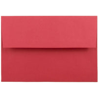 JAM Paper Enveloppes format livret Bright Hue avec fermeture gommée, 5 1/2 x 8 1/8 po, rouge festif, 100/pqt-Rouge festif
