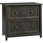 Sauder® - Classeur latéral de la collection Edge Water, noir-Chaque composant est doté de pattes effilées en bois massif, de plaques de protection et d'un élégant fini foncé
