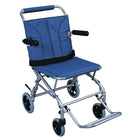 Drive Medical - Fauteuil de transport pliant super léger avec sac de transport-Bleu, aluminium