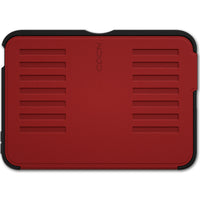Étui folio avec support magnétique Zugu pour iPad mini 7e génération (A17 Pro) et iPad mini 6e génération 8,3" (2021) - Rouge (Cerise)-etui folio magnetique