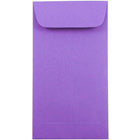 JAM Paper Enveloppes à monnaie nº 7, 6,5 x 3,5 po, papier Brite Hue violet, 500/paquet-Enveloppes à monnaie