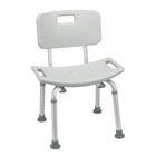 Drive Medical - Siège de baignoire avec dossier, gris-Gris, aluminium