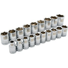 Dynamic Tools – Ensemble de 19 douilles, 6 pans standards, à prise de 1/2 po, pour clés à chocs métriques 10 mm à 28 mm-Comprend : 10, 11, 12, 13, 14, 15, 16, 17, 18, 19, 20, 21, 22, 23, 24, 25, 26, 27, 28 mm