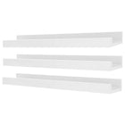 nexxt – Tablette pour cadres Edge FN00386-7INT, 23 po x 4 po, blanc, paq./3-Matériau: les étagères murales flottantes sont faites de panneaux de fibres de bois à densité moyenne (MDF) de haute qualité et durables qui assurent la stabilité. Comptez sur l'étagère pour garder vos articles sains et saufs, avec une finition visuellement agréable
