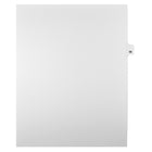 Markmaker - Intercalaires imprimes Legal, Blanc, 1/25th coupe, format lettre, sans trous, 25 tabs/PQT, 5 PQT/Boite, Numero 58-Intercalaires imprimes Legal