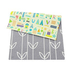 Baby Care – Tapis de jeu, motif pétales de mer, gris, petit-Testé selon les normes de jouets EN71 européennes