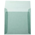 JAM Paper Enveloppes translucides, 6,5 x 6,5 po, bleu océan, 250/paquet-Intérieur vierge où écrire un mot personnalisé