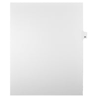 Markmaker - Intercalaires imprimes Legal, Blanc, 1/25th coupe, format lettre, sans trous, 25 tabs/PQT, 5 PQT/Boite, Numero 34-Intercalaires imprimes Legal