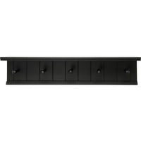 nexxt – Tablette murale Kian FN00400-0INT, 5 crochets, 24 po x 5 po, noir-Mesure et capacité de poids: l'étagère flottante mesure 24 "L x 4" L x 5,25 "H en dimensions. C'est la taille parfaite pour une entrée, un couloir, un foyer, un placard, un vestiaire, des cuisines, des buanderies / buanderies, des garages et des bureaux . l'étagère murale peut supporter jusqu'à 10 livres, ce qui vous permet de placer des articles avec un peu plus de poids