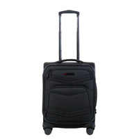 Air Canada - Valise à roulettes souple de 20 po Central Collection - Charcoal-Construit en polyester durable