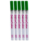 JAM Paper - Marqueur de peinture opaque à pointe fine - Vert - Paquet de 5 (7665895g)-Couleur : Vert