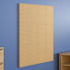 Flash Furniture - Panneau perfore polyvalent Bright Beginnings de qualite commerciale de systeme murale STEAM modulaire-31,5 po-Construction robuste en plastique en finition naturelle
