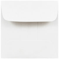JAM Paper - 2,375 x 2,375 Mini enveloppes carrées - Blanc - Paquet de 50-Petites enveloppes blanches