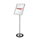 Futech FSH017S Support pour enseigne de sol paysage / portrait, 11 "x 17" enseignes, argent-Porte-enseigne au sol Snap Frame