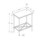 Monarch Specialties - 2079 Table D'Appoint - 24 po H/Blanc/Metal Blanc-CHOISISSEZ EN TOUTE CONFIANCE - Monarch Specialties est un chef de file du mobilier et de la decoration interieure, developpant des produits qui offrent une valeur et un style exceptionnels depuis plus de 50 ans; votre achat sera bien emballe pour la protection et pour faciliter la livraison en temps opportun