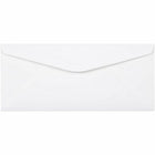 JAM Paper #10 Enveloppes Commerciales Strathmore - 4,125" x 9,5" - Lin blanc brillant - Paquet de 50-Couleur : Blanc brillant