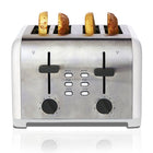 Kenmore - Grille-pain à 4 tranches avec commandes doubles - Blanc-Fentes extra larges avec guides doubles autoreglables